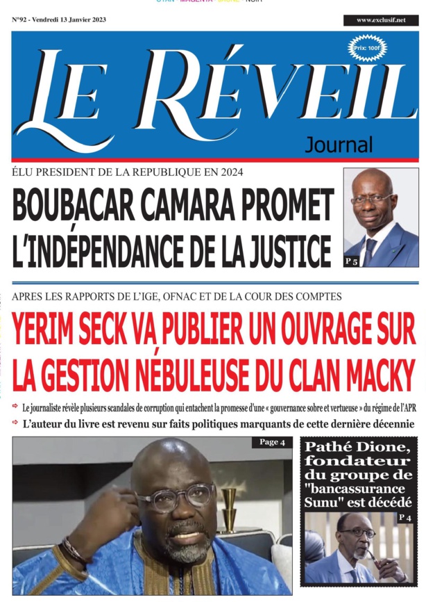 Le Réveil Quotidien du Vendredi 13 Janvier 2022 Le Réveil Quotidien du Vendredi 13 Janvier 2022