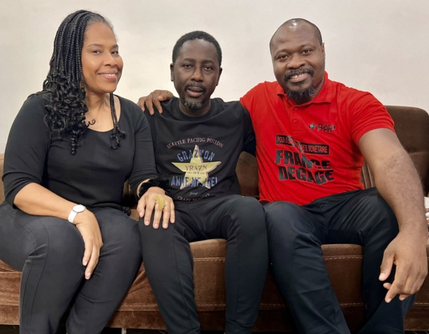 Les activistes Nathalie Yamb et Guy Marius Sagna ont rencontré Pape Alé Niang Les activistes Nathalie Yamb et Guy Marius Sagna ont rencontré Pape Alé Niang