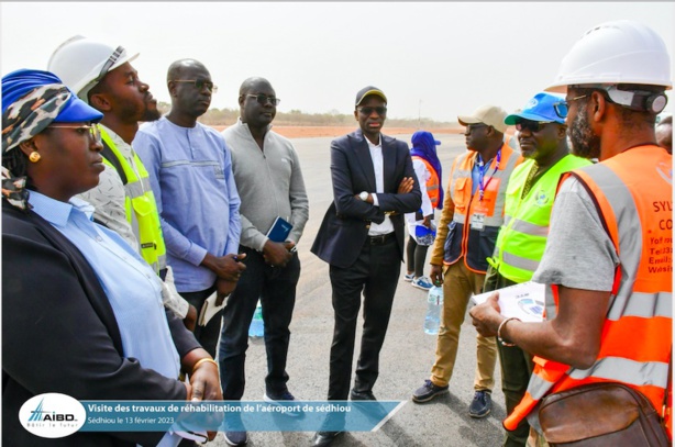 TRAVAUX AÉROPORT DE SÉDHIOU : Le Dg de l’Aibd satisfait de l’état d’avancement 