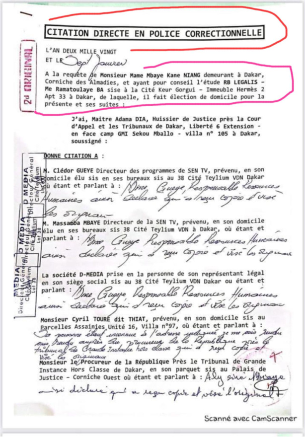 Procès PRODAC: la nullité de la citation du Procureur