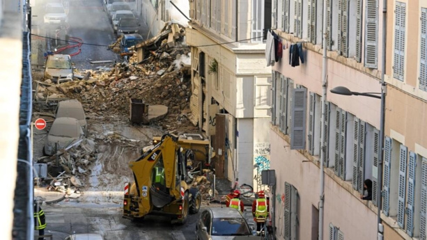 France: un immeuble d'habitation s'effondre dans le centre de Marseille