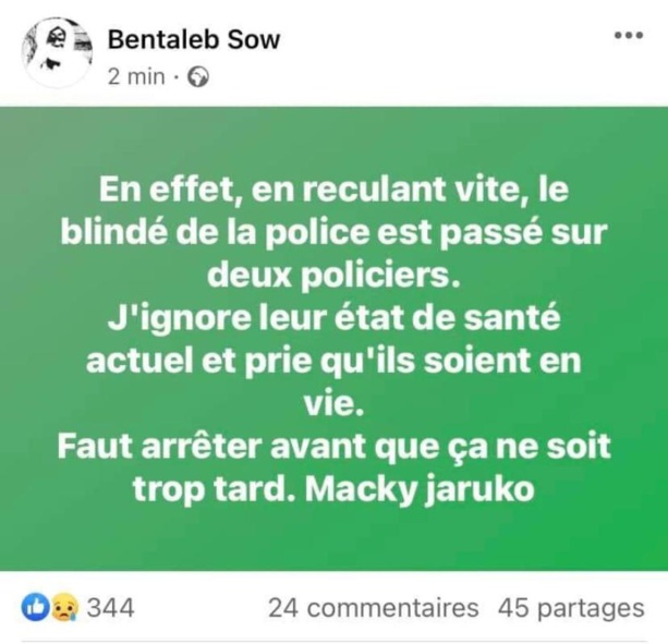 Affrontements à Ziguinchor : Un policier aurait perdu la vie et plusieurs manifestants blessés Affrontements à Ziguinchor : Un policier aurait perdu la vie et plusieurs manifestants blessés