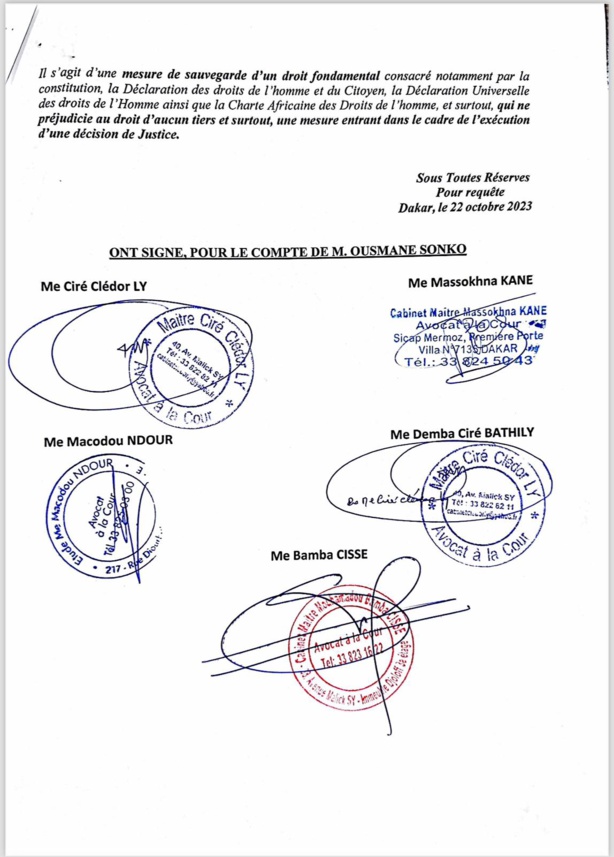 Dessaisissement de la DGE : Le collectif des avocats de Sonko a saisi la CENA Dessaisissement de la DGE : Le collectif des avocats de Sonko a saisi la CENA
