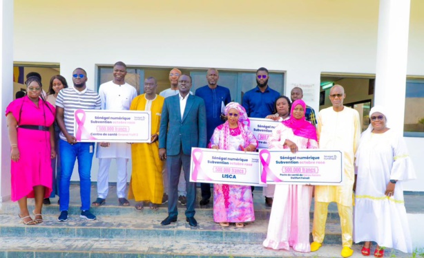 Octobre rose : Sénégal Numérique joue sa partition aux côtés des femmes du personnel et de la LISCA Octobre rose : Sénégal Numérique joue sa partition aux côtés des femmes du personnel et de la LISCA
