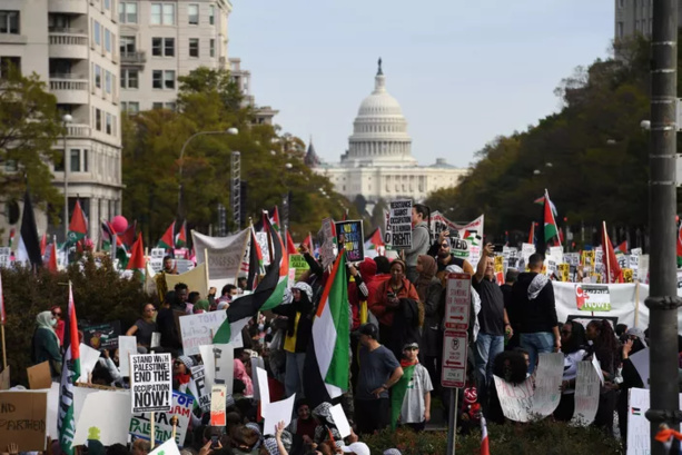 Guerre Israël-Hamas : Manifestation propalestinienne à Washington 