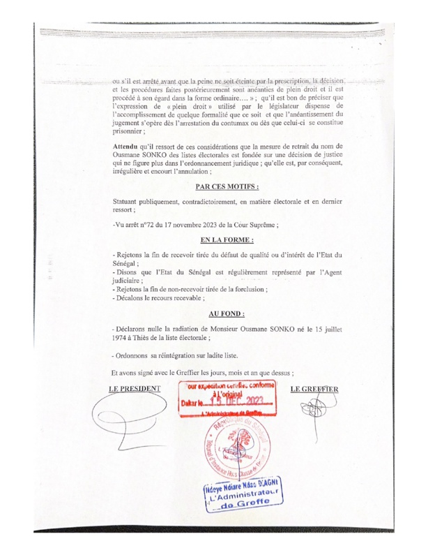 Affaire Sonko : "Contrairement au juge de Ziguinchor...celui de Dakar va plus loin sur le fond" (Par Seydina Oumar Touré Affaire Sonko : "Contrairement au juge de Ziguinchor...celui de Dakar va plus loin sur le fond" (Par Seydina Oumar Touré