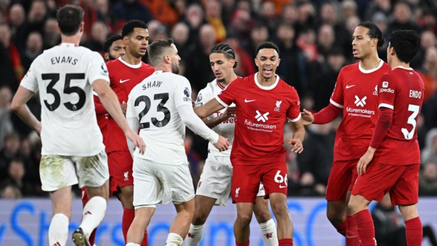 Premier League : Liverpool, accroché par Manchester United ... Premier League : Liverpool, accroché par Manchester United ...