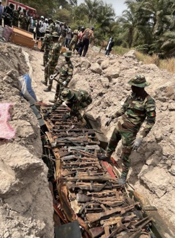 Casamance : Les armes de guerre d'ex combattants du MFDC détruites