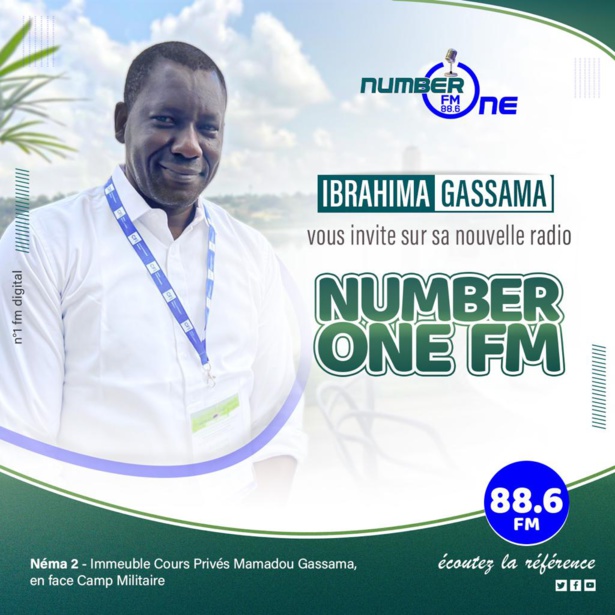 Média : Le journaliste Ibrahima Gassama lance "Number One FM" Média : Le journaliste Ibrahima Gassama lance "Number One FM"