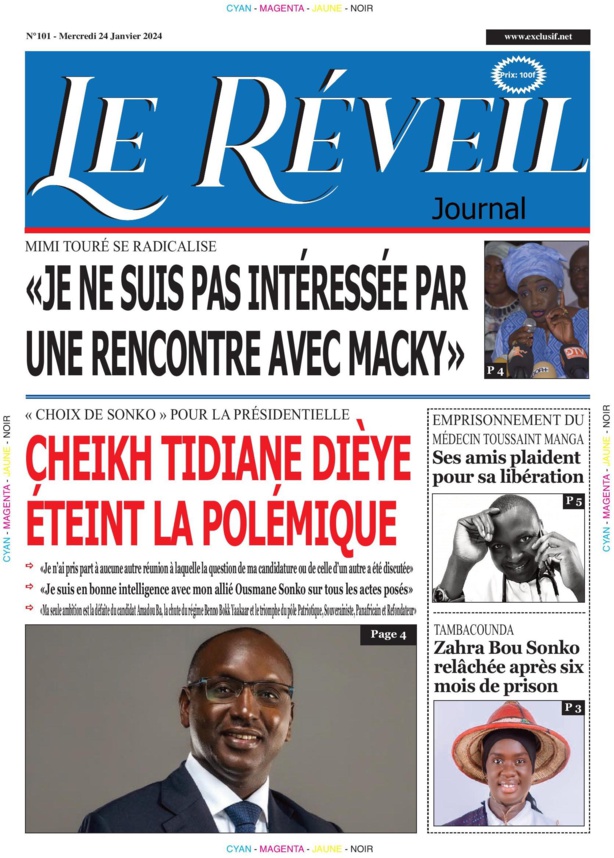 Le Réveil Quotidien du Mercredi 24 Janvier 2024 Le Réveil Quotidien du Mercredi 24 Janvier 2024