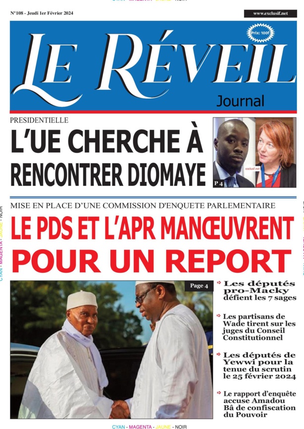 Le Réveil Quotidien du Jeudi 01 février 2024 Le Réveil Quotidien du Jeudi 01 février 2024