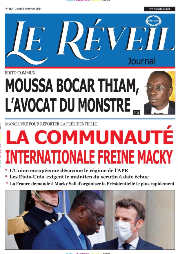 Le Réveil Quotidien du Mercredi 8 février 2024 Le Réveil Quotidien du Mercredi 8 février 2024