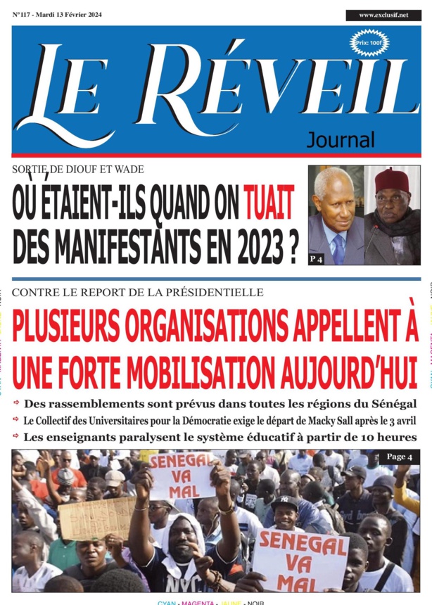 Le Réveil Quotidien du Mardi 13 février 2024 Le Réveil Quotidien du Mardi 13 février 2024