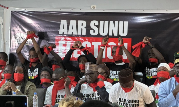 Report de la Présidentielle : "Aar Sunu Élection" appelle à la mobilisation... Report de la Présidentielle : "Aar Sunu Élection" appelle à la mobilisation...