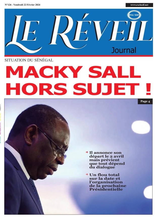 Le Réveil Quotidien du Vendredi 23 février 2024 Le Réveil Quotidien du Vendredi 23 février 2024