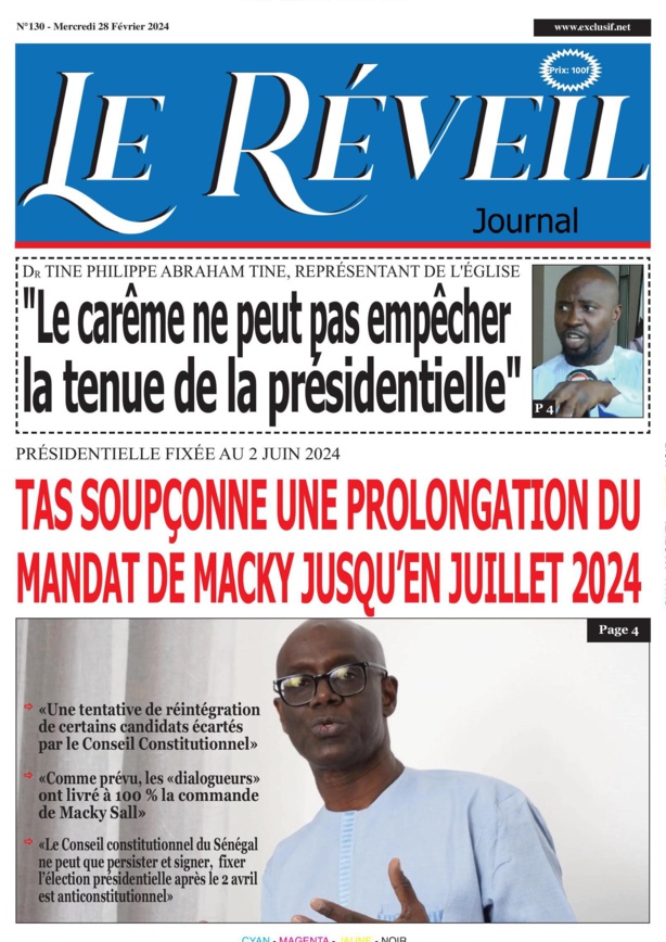 Le Réveil Quotidien du Mercredi 28 février 2024 Le Réveil Quotidien du Mercredi 28 février 2024