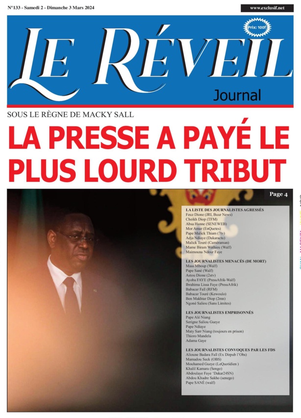 Le Réveil Quotidien du Samedi 02 mars 2024 Le Réveil Quotidien du Samedi 02 mars 2024