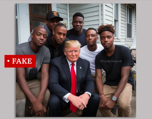 Etats Unis : Les partisans de Donald Trump ciblent les électeurs noirs avec de fausses images Etats Unis : Les partisans de Donald Trump ciblent les électeurs noirs avec de fausses images