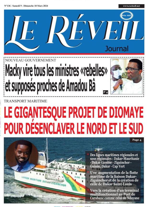 Le Réveil Quotidien du Samedi 09 Mars 2024 Le Réveil Quotidien du Samedi 09 Mars 2024