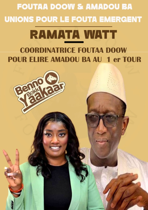 Election présidentielle : les militants du juge DEME  du Fouta, se rangent derrière le mouvement « FOUTA DOW »pour élire Amadou Ba