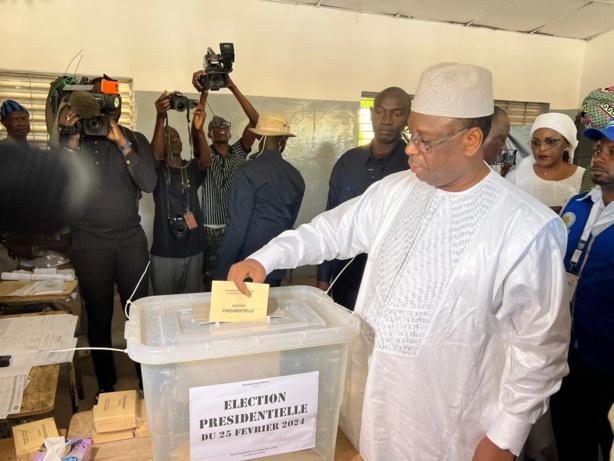 Fatick : Le Président  Macky Sall a voté ce matin