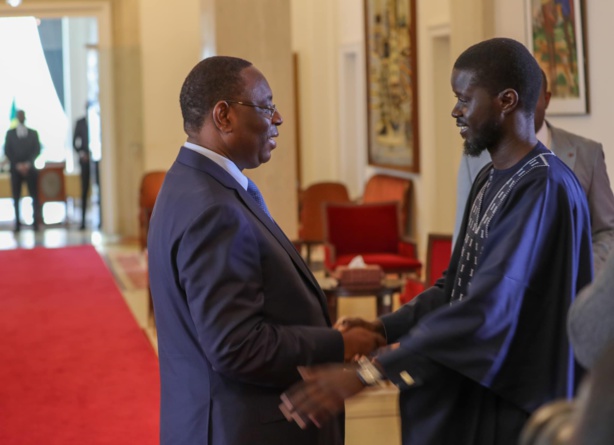 Sonko et Diomaye reçus au Palais de la république par Macky