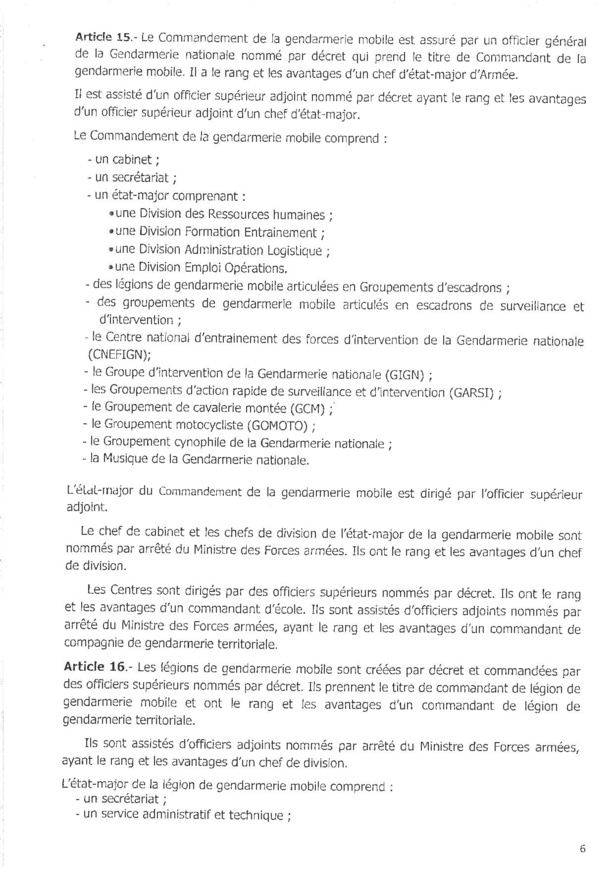 Nouveau décret : Macky Sall réorganise la gendarmerie en l’intégrant complètement dans l’armée
