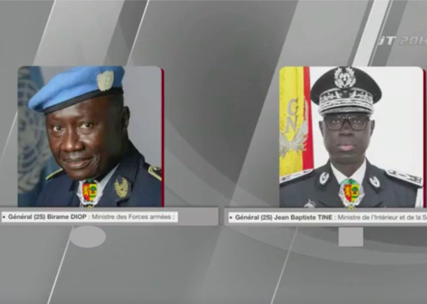 Gouvernement : Les principales raisons de la nomination des Généraux Tine et Diop Gouvernement : Les principales raisons de la nomination des Généraux Tine et Diop