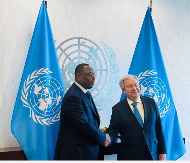 Etats Unis : Rencontre entre Macky Sall et Antonio Guterres au siège de l'ONU Etats Unis : Rencontre entre Macky Sall et Antonio Guterres au siège de l'ONU