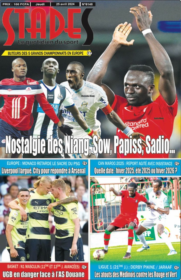 La Une du journal le Réveil du 25 Avril 2024 La Une du journal le Réveil du 25 Avril 2024