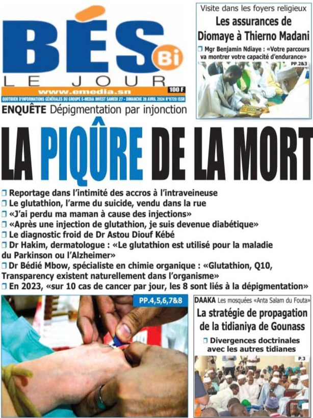 La UNE du journal le Réveil du samedi 27 avril 2024 La UNE du journal le Réveil du samedi 27 avril 2024