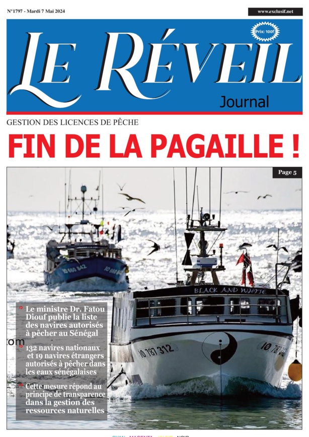 La Une du journal le réveil du Mardi 07 Mai 2024 La Une du journal le réveil du Mardi 07 Mai 2024