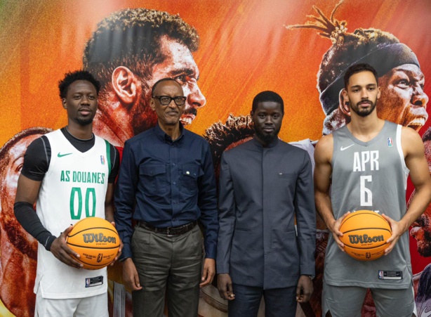 Une victoire pour le sport et la diplomatie : Les présidents Faye et Kagame à la BAL4 à Dakar Une victoire pour le sport et la diplomatie : Les présidents Faye et Kagame à la BAL4 à Dakar