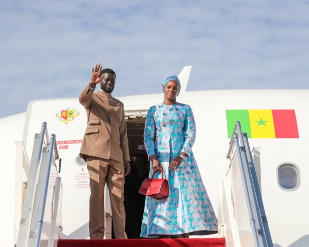 Le Président Bassirou Diomaye Faye en route pour Paris Le Président Bassirou Diomaye Faye en route pour Paris