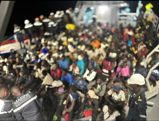 Saint-Louis : une pirogue de 209 migrants secourue Saint-Louis : une pirogue de 209 migrants secourue