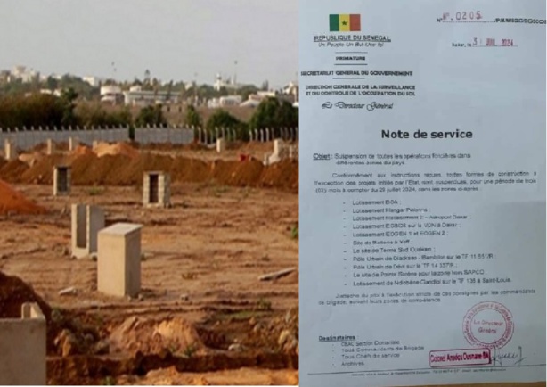 Suspension temporaire des constructions au Sénégal : Voici les zones concernées" Suspension temporaire des constructions au Sénégal : Voici les zones concernées"
