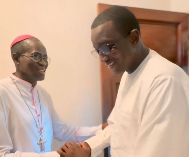 Amadou BA rencontre l'Archevêque de Dakar Amadou BA rencontre l'Archevêque de Dakar