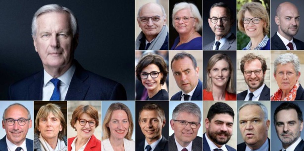 France : la composition du gouvernement Barnier enfin rendue publique. 39 ministres et secrétaires d'Etat France : la composition du gouvernement Barnier enfin rendue publique. 39 ministres et secrétaires d'Etat
