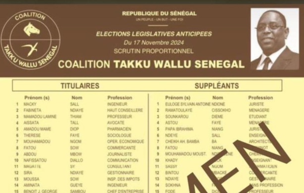 Rejet des listes de Takku-Wallu : La coalition risque de perdre cinq sièges à Bakel et en Afrique de l’Ouest Rejet des listes de Takku-Wallu : La coalition risque de perdre cinq sièges à Bakel et en Afrique de l’Ouest