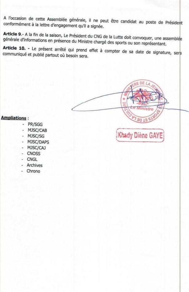 CNG : Isabelle Sambou, nouvelle première Vice-Présidente CNG : Isabelle Sambou, nouvelle première Vice-Présidente