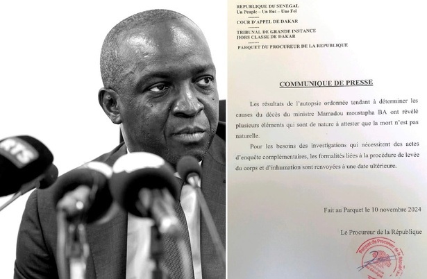 Décès du Ministre Mamadou Moustapha BA : L’autopsie révèle des indices suspects Décès du Ministre Mamadou Moustapha BA : L’autopsie révèle des indices suspects