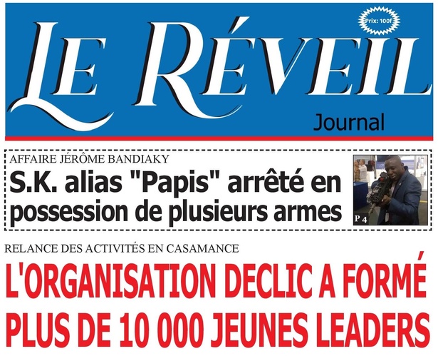 La Une du Journal Le Réveil de ce mercredi 27 novembre 2024. La Une du Journal Le Réveil de ce mercredi 27 novembre 2024.