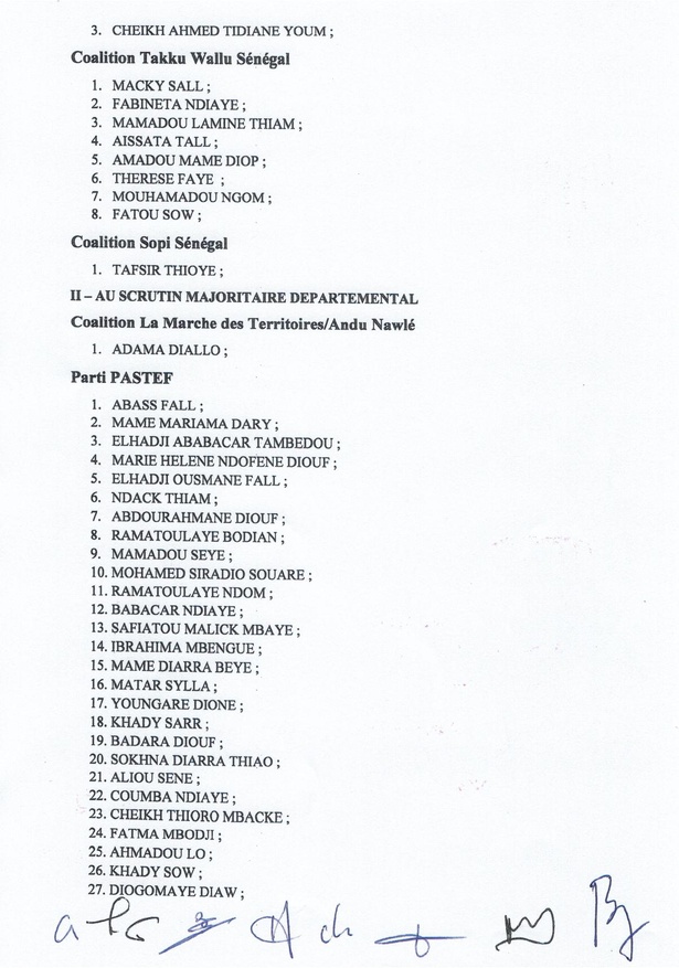 Conseil constitutionnel : les résultats officiels des législatives publiés (Documents) Conseil constitutionnel : les résultats officiels des législatives publiés (Documents)