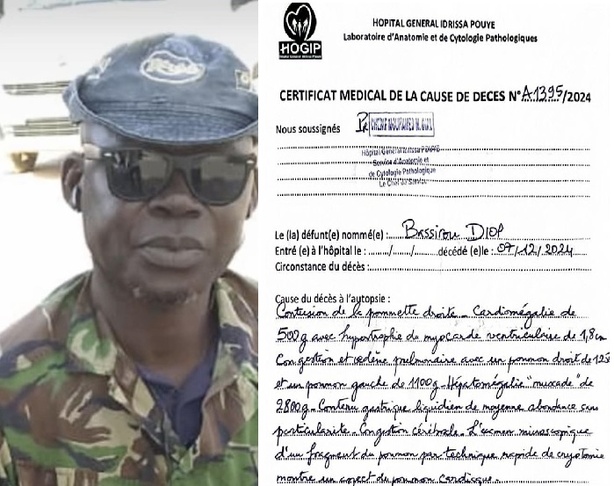 Décès de Bassirou Diop : les détails de l’autopsie révélés Décès de Bassirou Diop : les détails de l’autopsie révélés