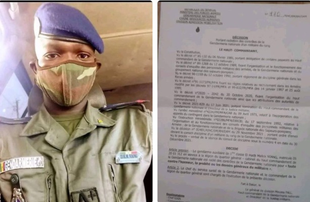 Gendarmerie nationale : Malick Niang porte plainte contre le général Moussa Fall pour abus d’autorité Gendarmerie nationale : Malick Niang porte plainte contre le général Moussa Fall pour abus d’autorité
