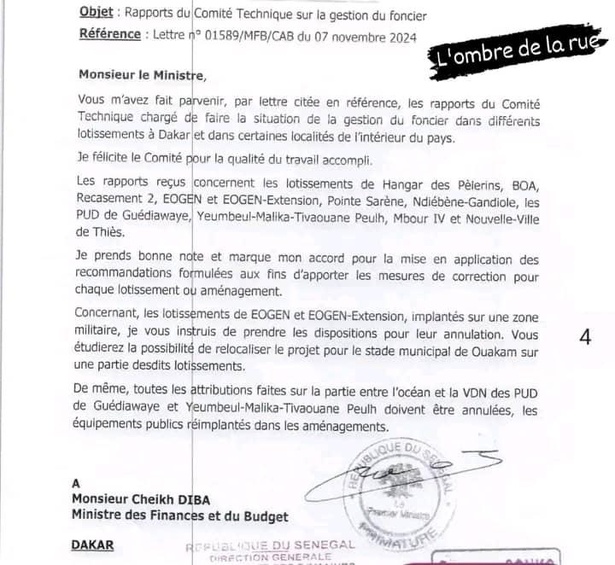 Gestion du foncier : Des lotissements annulés pour irrégularités à Dakar et ailleurs