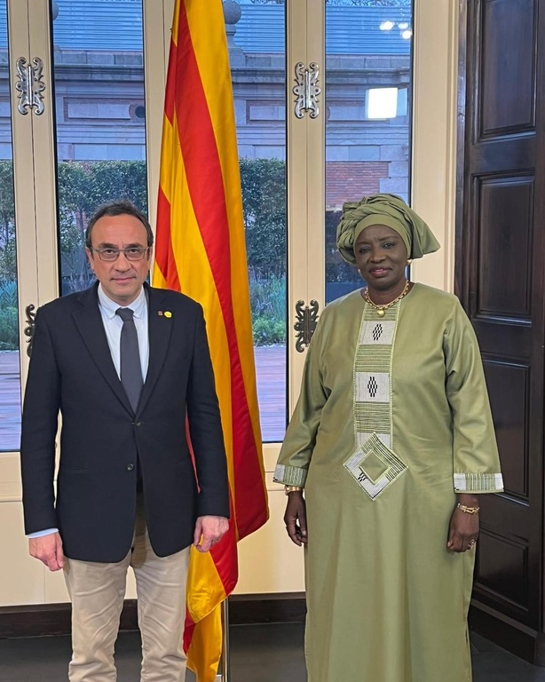 Espagne : Aminata Touré a rencontré le Président du Parlement de Catalogne  Espagne : Aminata Touré a rencontré le Président du Parlement de Catalogne