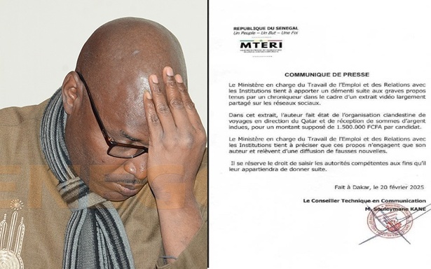 Justice : Adama Fall placé sous mandat de dépôt pour diffusion de fausses nouvelles Justice : Adama Fall placé sous mandat de dépôt pour diffusion de fausses nouvelles