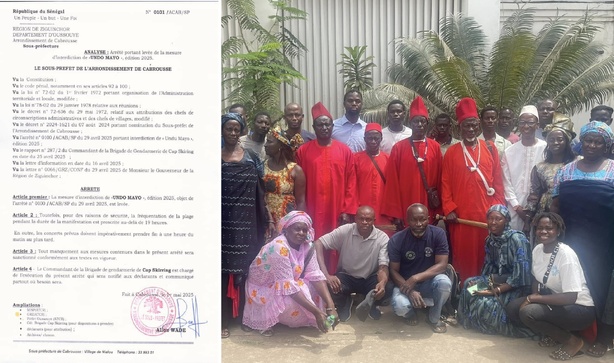 Oussouye : Les journées culturelles "Undo Mayo" autorisées, après une vague de dénonciations contre la décision du Sous-préfet Oussouye : Les journées culturelles "Undo Mayo" autorisées, après une vague de dénonciations contre la décision du Sous-préfet