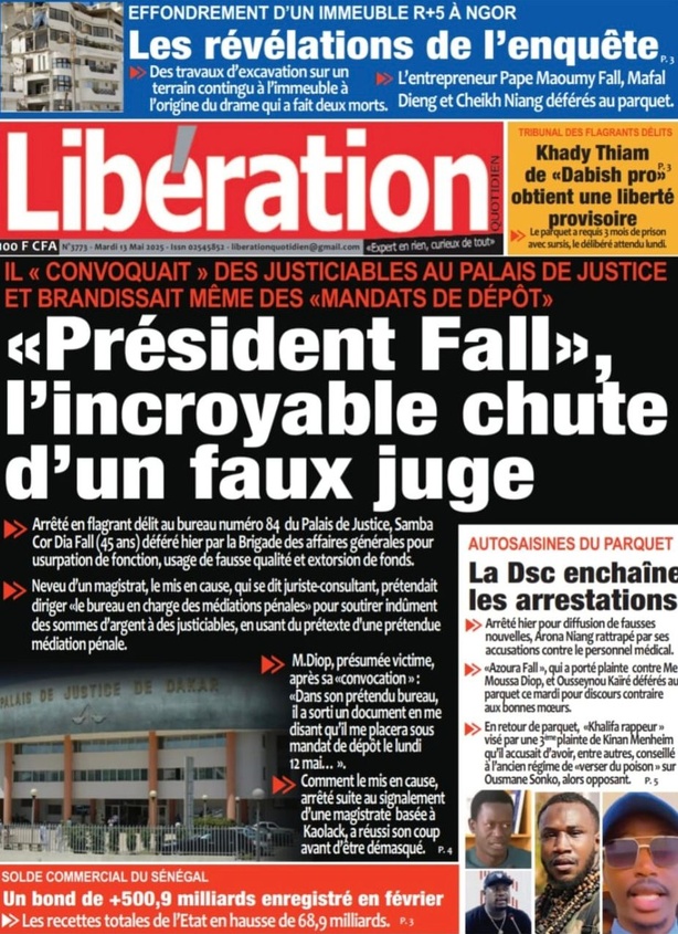 Tribunal de Dakar :  Tribunal de Dakar :